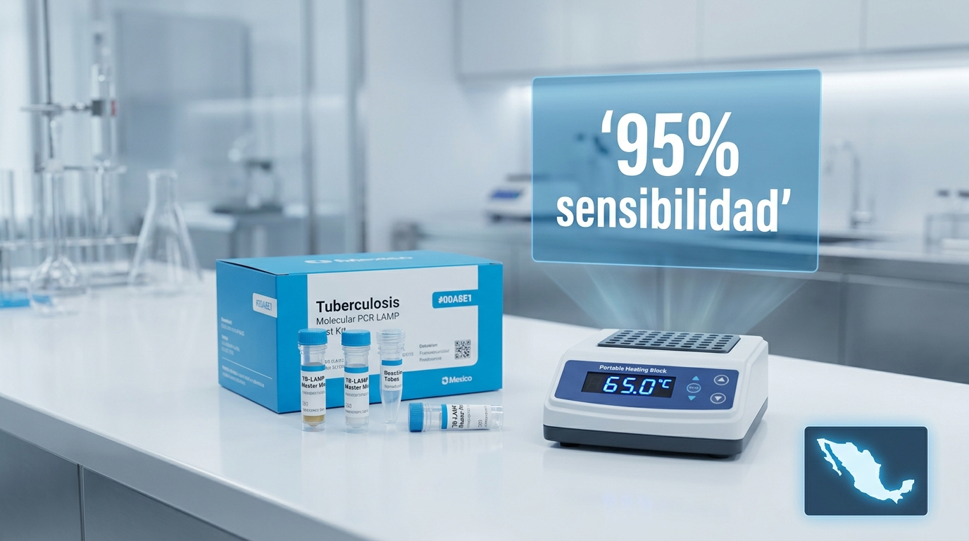 PCR rapida tuberculosis TB-LAMP AMUNET dato clave Mexico 2026