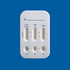 Prueba rápida en combo 3 en 1 para INFLUENZA A y B + SARS-COV-2 (Covid )+ RSV - Caja con 10 pruebas