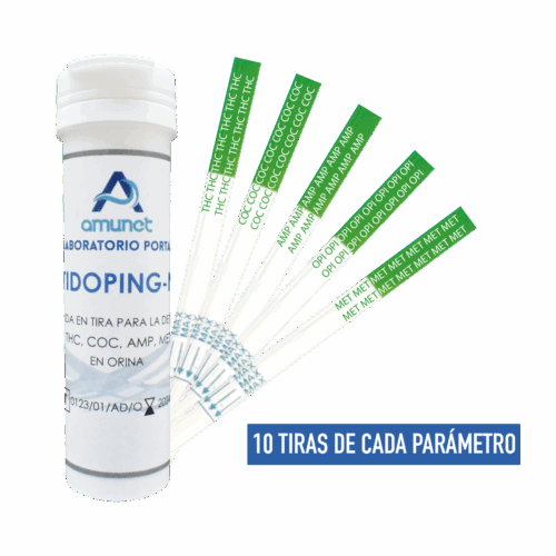 Tiras antidoping detección de 5 parámetros
